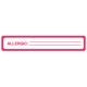 Allergic Label