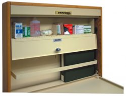 Med Storage Cabinet Double Wide