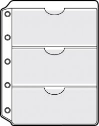 SHEET PROTECTORS 3 Pocket for Side Opening Ringbinders