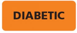 Diabetic Alert Label