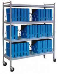 Economy Mobile Chart Rack 45 Capacity