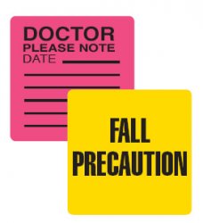 Fall Precaution Label 2 1/2” x 2 ½”