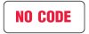 No Code (White) Alert Label