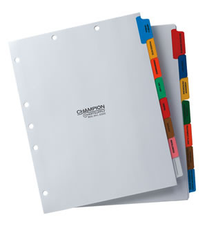 Medical Chart Dividers