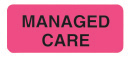 Managed Care (Fluorescent Pink) Alert Label