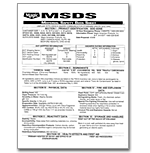 MSDS Adhesive Remover
